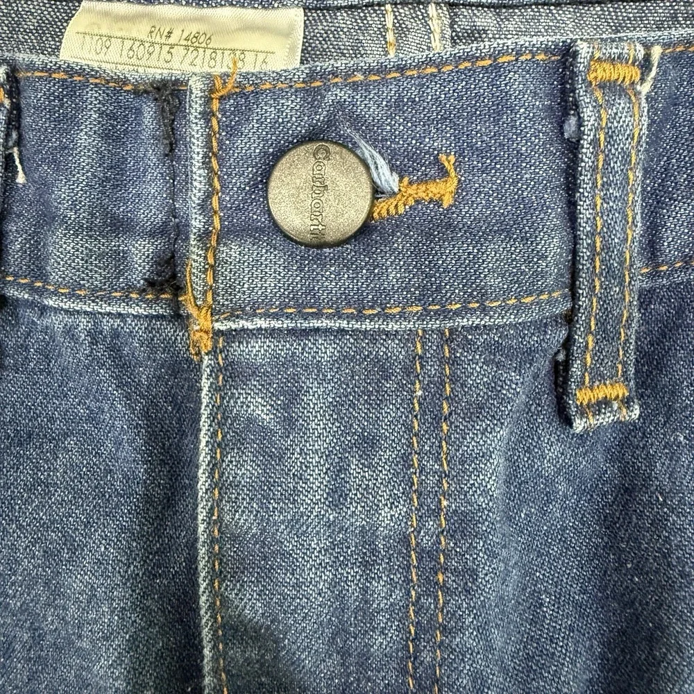 Carhartt FR Jeans Mens 44x32 Dark Wash FRB100DNM Workwear‎ Flame Resistant 2HRC